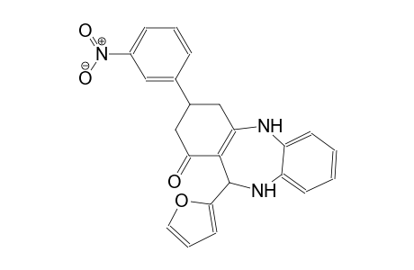 11-(2-furyl)-3-(3-nitrophenyl)-2,3,4,5,10,11-hexahydro-1H-dibenzo[b,e][1,4]diazepin-1-one