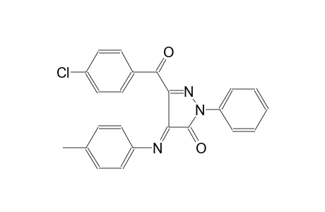 (4E)-5-(4-chlorobenzoyl)-4-[(4-methylphenyl)imino]-2-phenyl-2,4-dihydro-3H-pyrazol-3-one