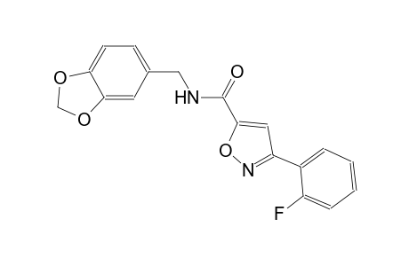 5-isoxazolecarboxamide, N-(1,3-benzodioxol-5-ylmethyl)-3-(2-fluorophenyl)-