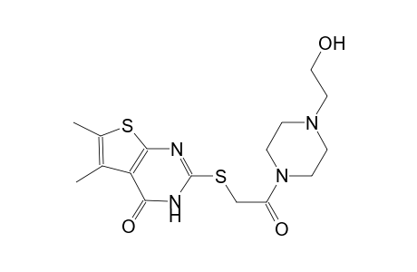 thieno[2,3-d]pyrimidin-4(3H)-one, 2-[[2-[4-(2-hydroxyethyl)-1-piperazinyl]-2-oxoethyl]thio]-5,6-dimethyl-
