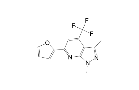 6-(2-furyl)-1,3-dimethyl-4-(trifluoromethyl)-1H-pyrazolo[3,4-b]pyridine