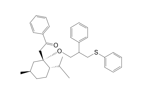 Ethanone, 2-[5-methyl-2-(1-methylethyl)-1-[2-phenyl-3-(phenylthio)propoxy]cyclohexyl]-1-phenyl-, [1R-[1.alpha.(R*),2.alpha.,5.beta.]]-