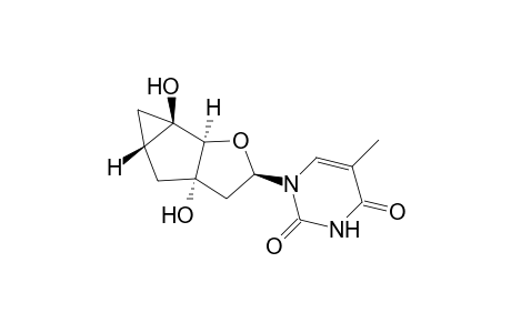 (5'R,6'R)-1-(2'-Deoxy-3',5'-ethano-5',6'-methano-beta-D-ribofuranosyl)thymine