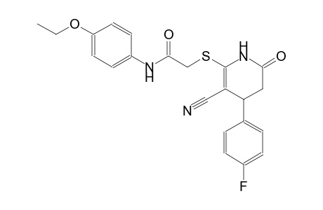 acetamide, 2-[[3-cyano-4-(4-fluorophenyl)-1,4,5,6-tetrahydro-6-oxo-2-pyridinyl]thio]-N-(4-ethoxyphenyl)-