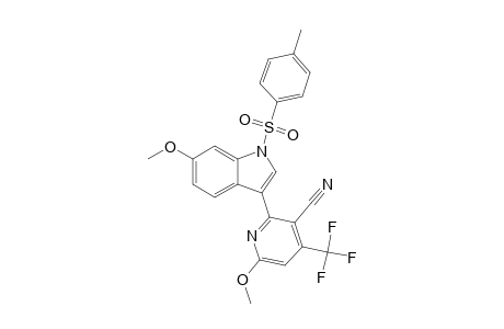 2-METHOXY-5-CYANO-4-TRIFLUOROMETHYL-6-[3'-(N-TOLUENESULFONYL-6'-METHOXY-INDOLYL)]-PYRIDINE
