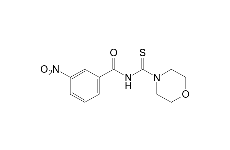 N-(m-nitrobenzoyl)thio-4-morpholinecarboxamide