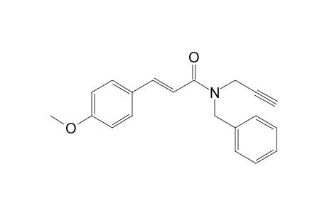(E)-3-(4-methoxyphenyl)-N-(phenylmethyl)-N-prop-2-ynyl-2-propenamide