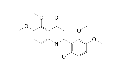 5,6-DIMETHOXY-2-(2,5,6-TRIMETHOXYPHENYL)-1H-QUINOLIN-4-ONE