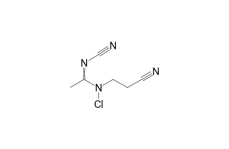 N-Chloro-N'-cyana-N-(2-cyanoethyl)acetamidine