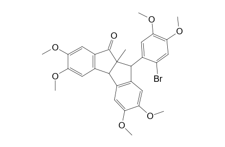 6-(2-Bromo-4,5-dimethoxyphenyl)-2,3,8,9-tetramethoxy-5a-methyl-6,10b-dihydroindeno[1,2-a]inden-5(5aH)-one