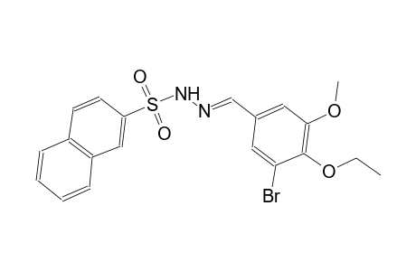 N'-[(E)-(3-bromo-4-ethoxy-5-methoxyphenyl)methylidene]-2-naphthalenesulfonohydrazide