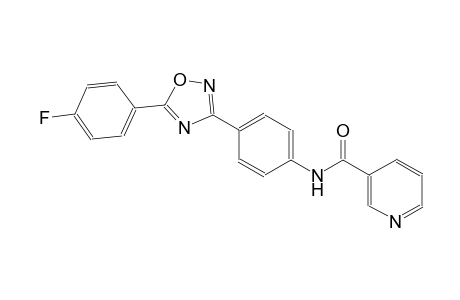 N-{4-[5-(4-fluorophenyl)-1,2,4-oxadiazol-3-yl]phenyl}nicotinamide