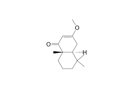 (4aS,8aS)-3-methoxy-5,5,8a-trimethyl-4a,6,7,8-tetrahydro-4H-naphthalen-1-one