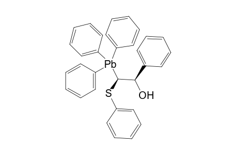 erythro-1-Phenyl-2-phenylthio-2-(triphenylplumbyl)ethanol