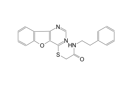 2-([1]benzofuro[3,2-d]pyrimidin-4-ylsulfanyl)-N-(2-phenylethyl)acetamide
