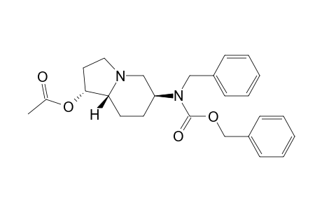 (1R,6S,8aR)-octhydro-1-acetoxy-6-[N-benzyl-N-(benzyloxycarbonyl)amino]indolizine