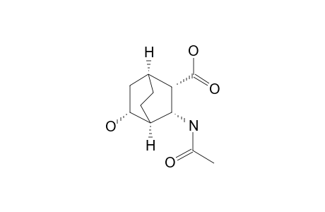 ALL-ENDO-3-ACETYLAMINO-5-HYDROXYBICYCLO-[2.2.2]-OCTANE-2-CARBOXYL-ACID