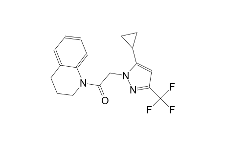 1-{[5-cyclopropyl-3-(trifluoromethyl)-1H-pyrazol-1-yl]acetyl}-1,2,3,4-tetrahydroquinoline