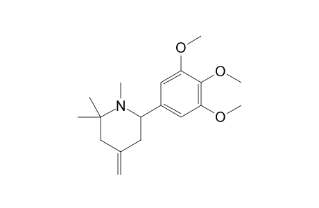 1,2,2-trimethyl-4-methylene-6-(3,4,5-trimethoxyphenyl)piperidine
