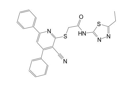 acetamide, 2-[(3-cyano-4,6-diphenyl-2-pyridinyl)thio]-N-(5-ethyl-1,3,4-thiadiazol-2-yl)-