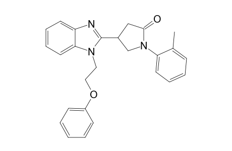 1-(2-Methylphenyl)-4-[1-(2-phenoxyethyl)-1H-1,3-benzodiazol-2-yl]pyrrolidin-2-one