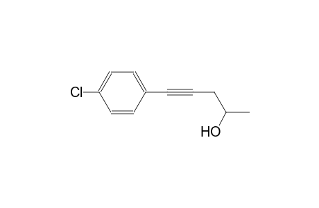 5-(4-chlorophenyl)-4-pentyn-2-ol
