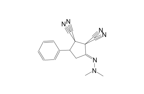 (3E)-3-(dimethylhydrazono)-5-phenyl-1,1,2,2-cyclopentanetetracarbonitrile