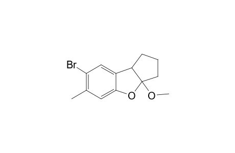 7-Bromo-2,3,3a,8b-tetrahydro-3a-methoxy-6-methyl-1H-cyclopenta[b]benzofuran