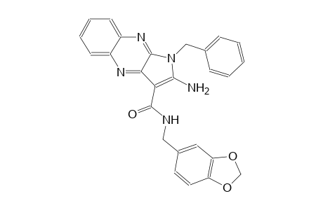 2-amino-N-(1,3-benzodioxol-5-ylmethyl)-1-benzyl-1H-pyrrolo[2,3-b]quinoxaline-3-carboxamide