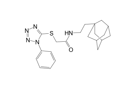 Acetamide, N-(2-adamantan-1-ylethyl)-2-(1-phenyl-1H-tetrazol-5-ylsulfanyl)-