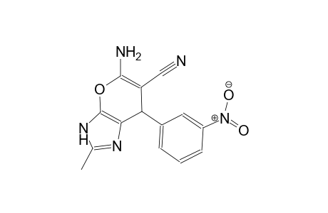 5-amino-2-methyl-7-(3-nitrophenyl)-3,7-dihydropyrano[2,3-d]imidazole-6-carbonitrile