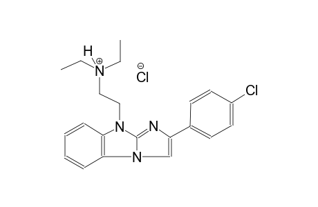 2-[2-(4-chlorophenyl)-9H-imidazo[1,2-a]benzimidazol-9-yl]-N,N-diethylethanaminium chloride