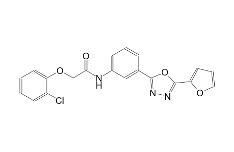 2-(2-chlorophenoxy)-N-{3-[5-(2-furyl)-1,3,4-oxadiazol-2-yl]phenyl}acetamide