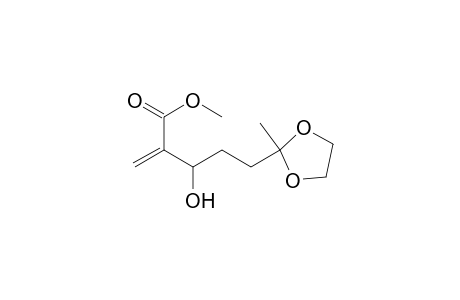 2-[1-hydroxy-3-(2-methyl-1,3-dioxolan-2-yl)propyl]acrylic acid methyl ester