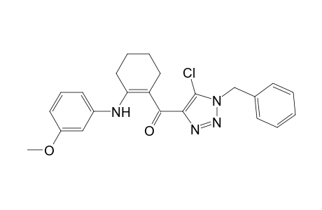 (1-benzyl-5-chloro-triazol-4-yl)-[2-(3-methoxyanilino)cyclohexen-1-yl]methanone