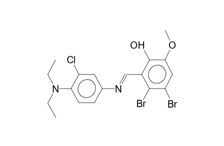 N,N-dimethyl-2-chloro-4-(2-hydroxy-3-methoxy-5,6-dibromobenzylideneamino)aniline