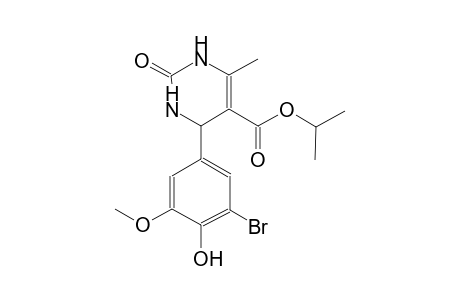 5-pyrimidinecarboxylic acid, 4-(3-bromo-4-hydroxy-5-methoxyphenyl)-1,2,3,4-tetrahydro-6-methyl-2-oxo-, 1-methylethyl ester