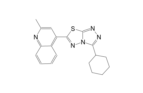 quinoline, 4-(3-cyclohexyl[1,2,4]triazolo[3,4-b][1,3,4]thiadiazol-6-yl)-2-methyl-
