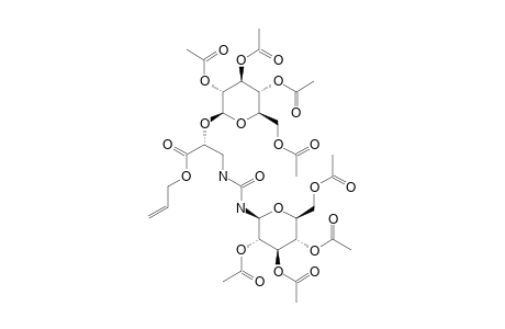 ALLYL-2-(2S)-[(2,3,4,6-TETRA-O-ACETYL-BETA-D-GLUCOPYRANOSYL)-OXY]-3-[3-(2,3,4,6-TETRA-O-ACETYL-BETA-D-GLUCOPYRANOSYL)-UREIDO]-PROPANOATE
