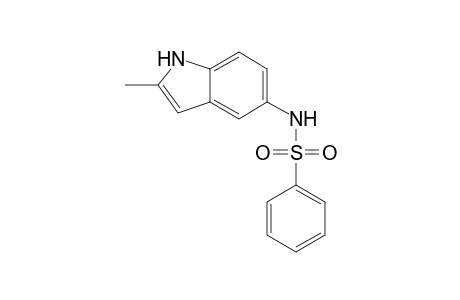 N-(2-Methyl-1H-indol-5-yl)benzenesulfonamide