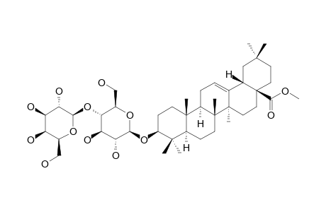 METHYL-BETA-D-GALACTOPYRANOSYL-(1->4)-BETA-D-GLUCOPYRANOSYL-3-O-OLEANOLATE