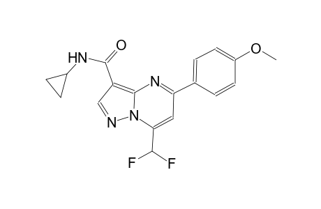 N-cyclopropyl-7-(difluoromethyl)-5-(4-methoxyphenyl)pyrazolo[1,5-a]pyrimidine-3-carboxamide