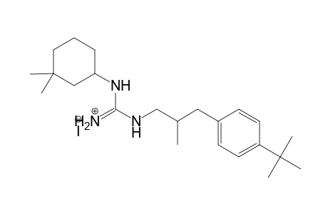 Guanidine, N-(3,3-dimethylcyclohexyl)-N'-[3-[4-(1,1-dimethylethyl)phenyl]-2-methylpropyl]-, monohydriodide