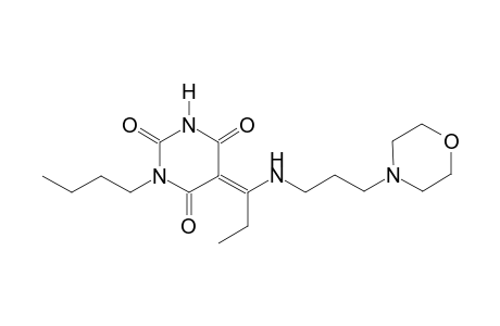 (5E)-1-butyl-5-(1-{[3-(4-morpholinyl)propyl]amino}propylidene)-2,4,6(1H,3H,5H)-pyrimidinetrione