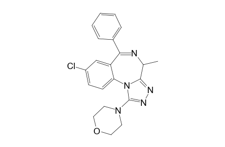 8-Chloro-1-morpholino-4-methyl-6-phenyl-4H-S-triazolo(4,3-A)(1,4)benzodiazepine