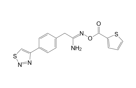 O-(2-thenoyl)-2-[p-(1,2,3-thiadiazol-4-yl)phenyl]acetamidoxime
