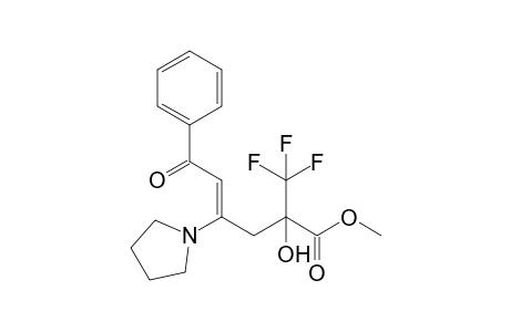 Methyl 2-hydroxy-6-oxo-6-phenyl-4-pyrrolidin-1-yl-2-(trifluoromethyl)hex-4-enoate
