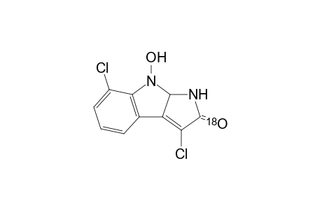 3,7-Dichloro-8-hydroxy-8,8a-dihydropyrrolo[2,3-b]indol-2-one-[18O]
