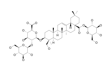 PALUSTROSIDE-III;3-O-BETA-D-GLUCOPYRANOSYL-(1->2)-BETA-D-GLUCURONOPYRANOSYL-BREDEMOLIC-ACID-28-O-BETA-D-GLUCOPYRANOSIDE