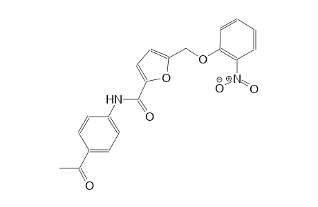 N-(4-acetylphenyl)-5-[(2-nitrophenoxy)methyl]-2-furamide